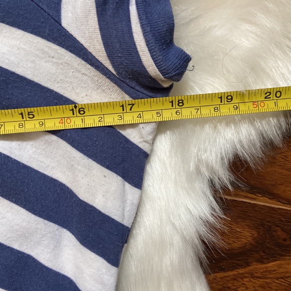 Almost Famous blue and white striped top in size M - Picture 7 of 7
